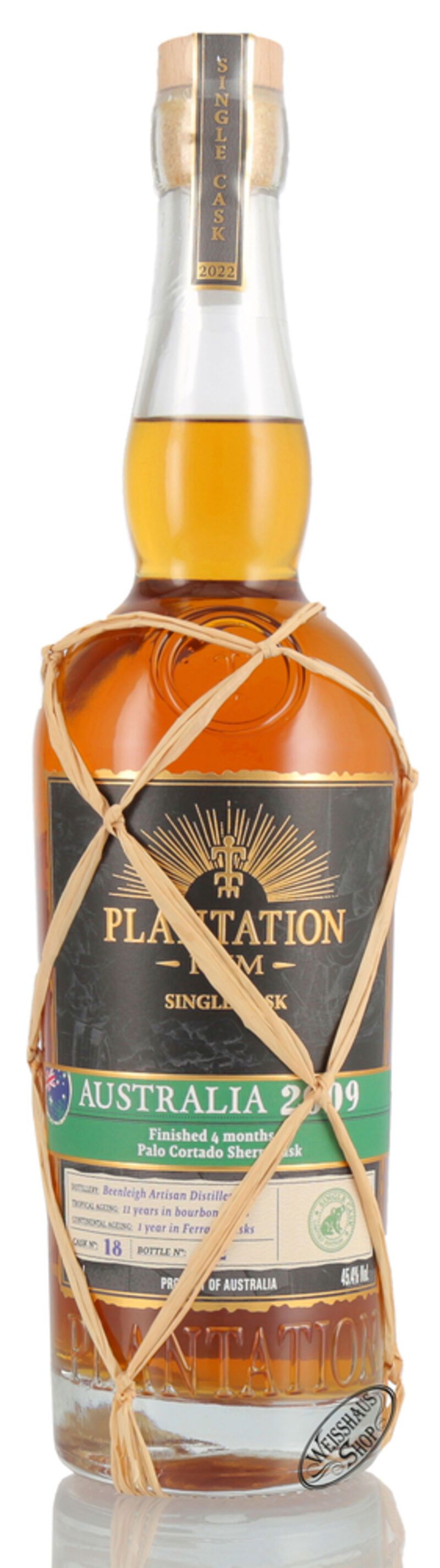 Plantation Australia Vintage 2009 Single Cask Edition Rum 45,4% vol. 0,70l Plantation Australia Vintage 2009 Single Cask Edition Rum 45,4% vol. 0,70l
