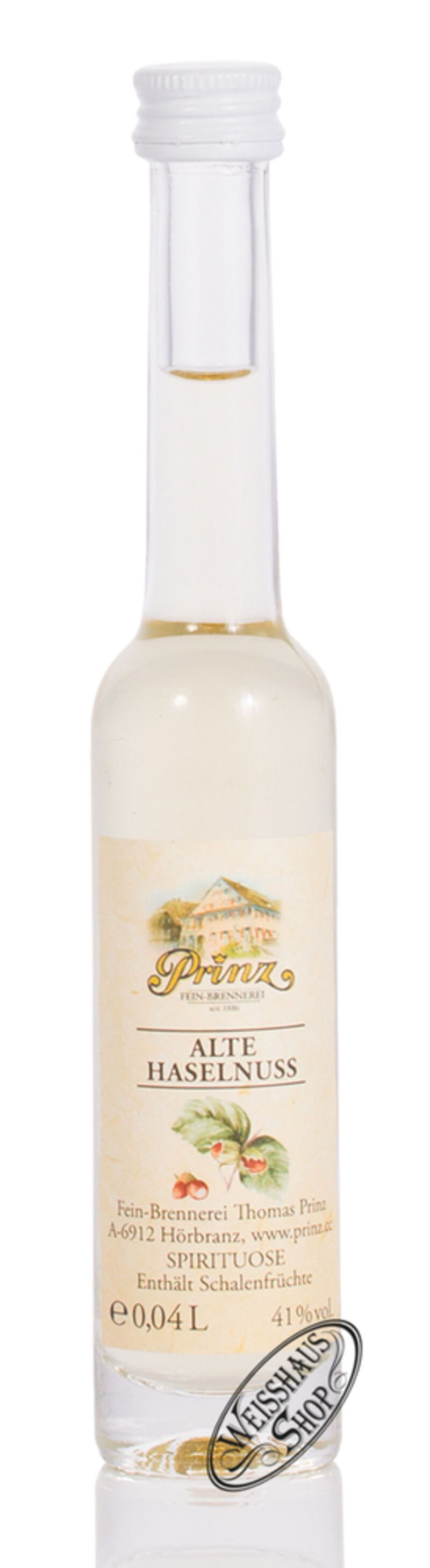 Prinz Alte Haselnuss 41% vol. 0,04l Prinz Alte Haselnuss 41% vol. 0,04l