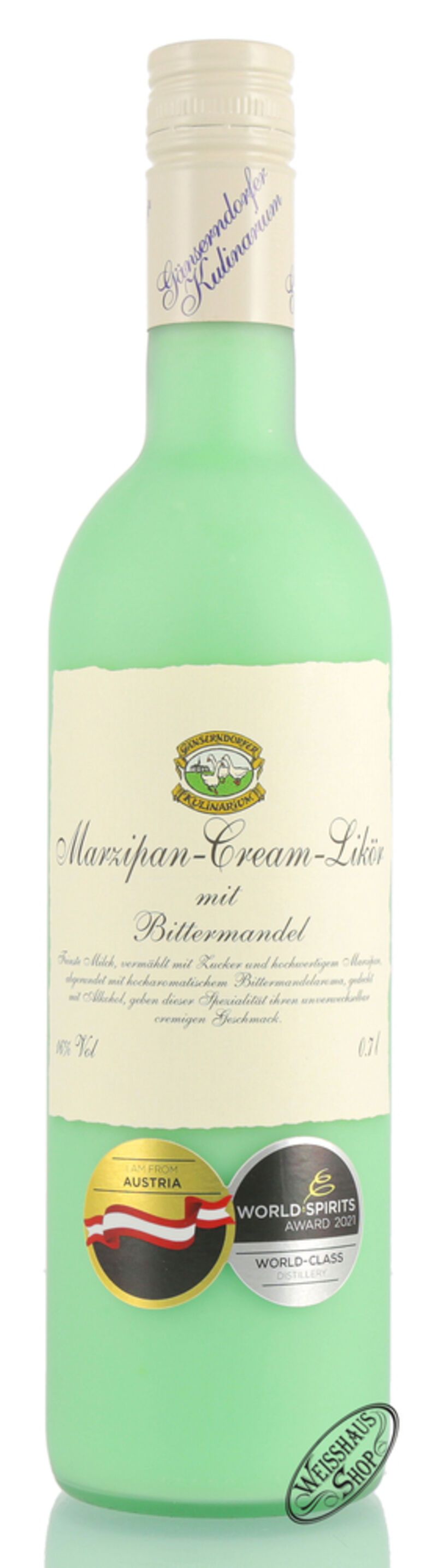 Auersthaler Marzipan Cream Likör 16% vol. 0,70l B-Ware