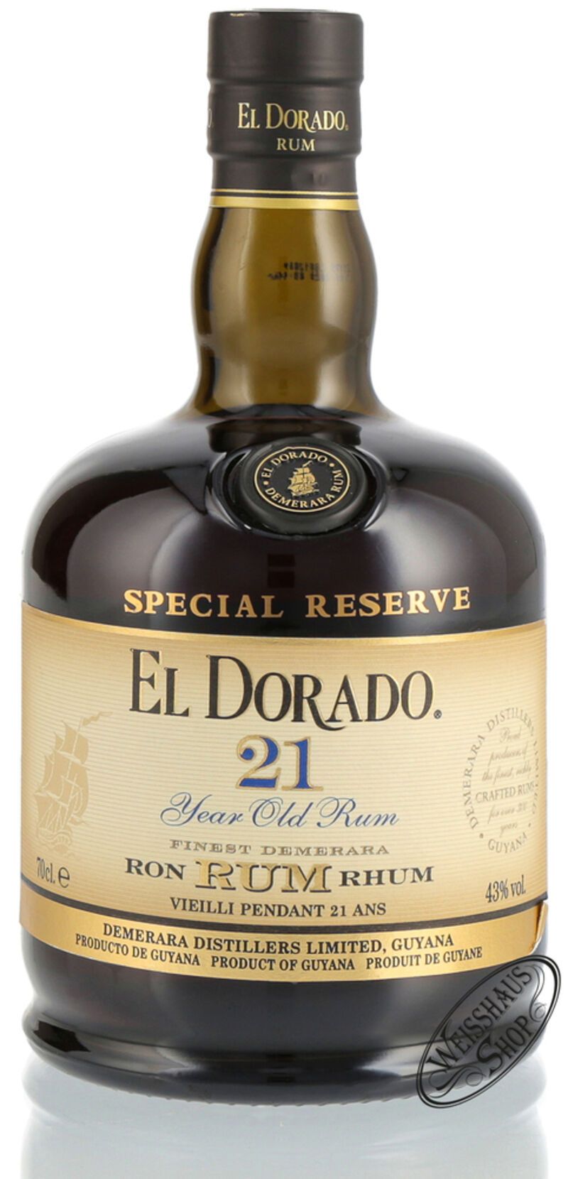 El Dorado Rum 21 YO 43% vol. 0,70l