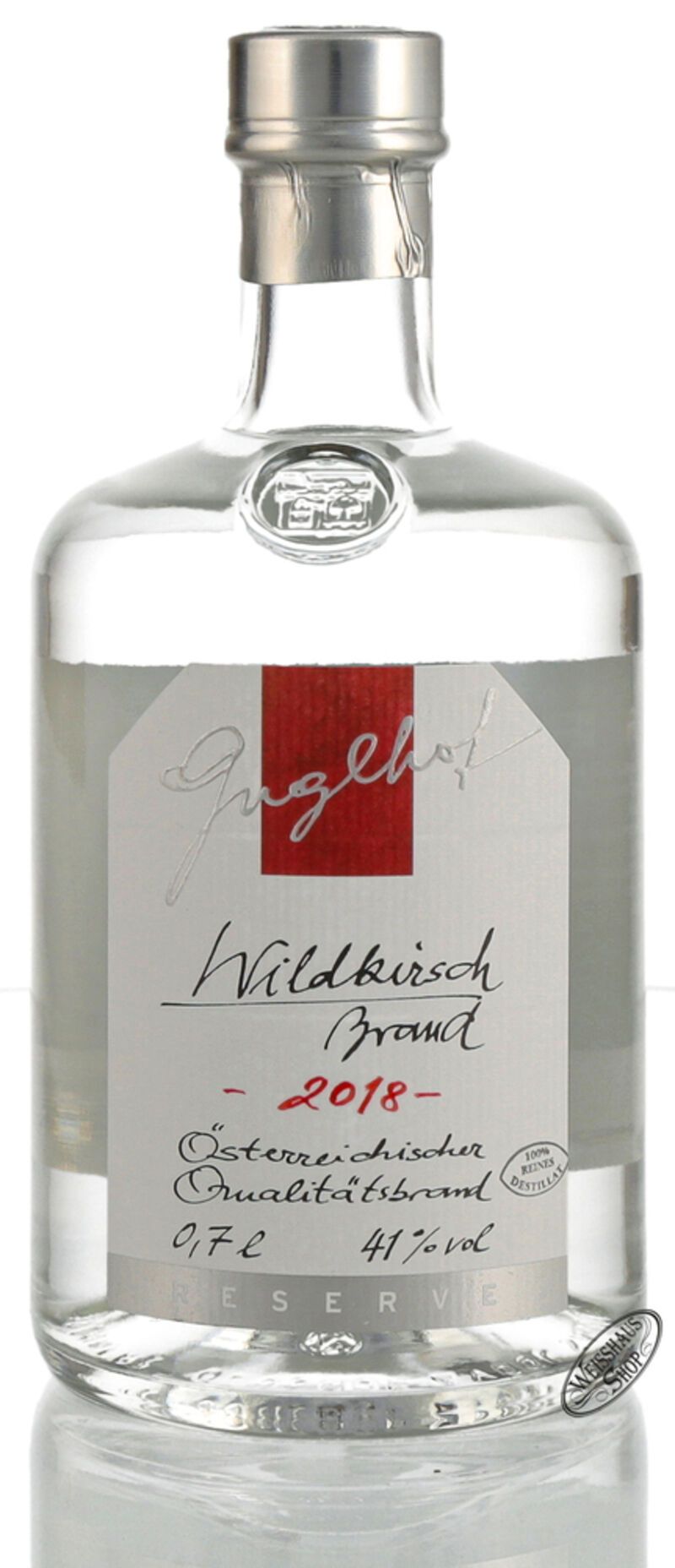 Guglhof Wildkirsch Brand 41% vol. Jahrgangsbrand 0,70l Guglhof Wildkirsch Brand 41% vol. Jahrgangsbrand 0,70l