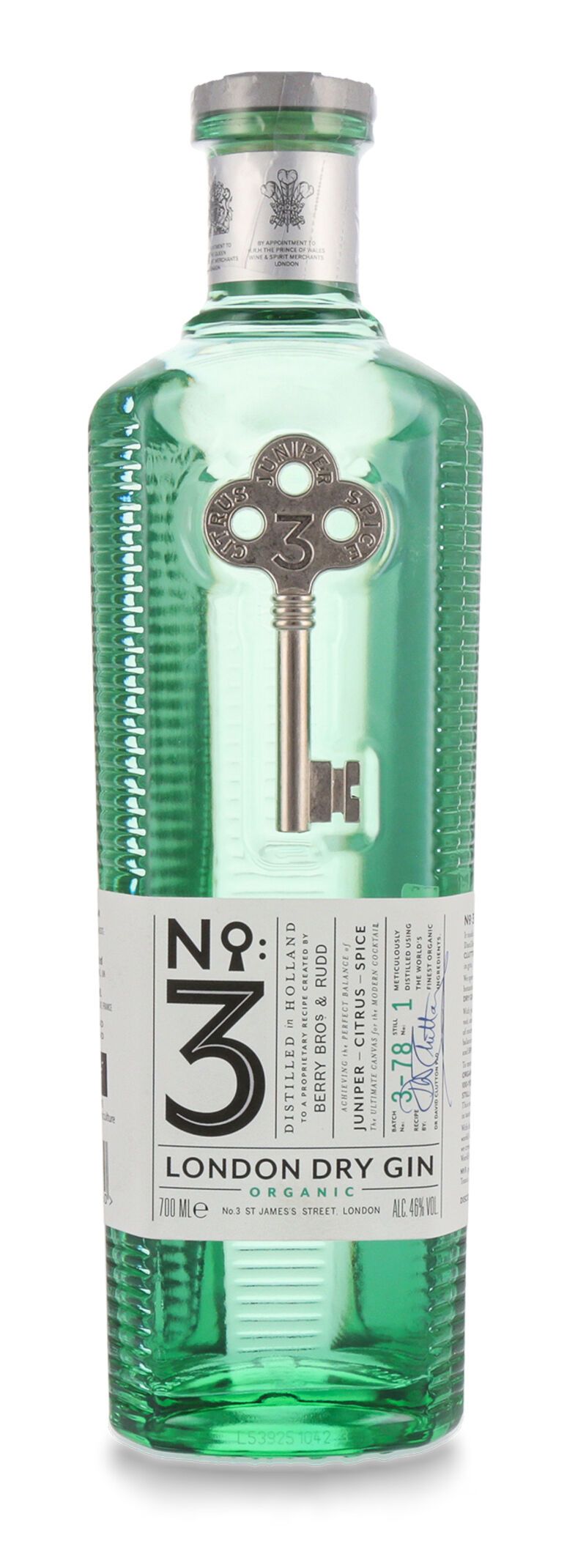 No. 3 London Organic Dry Gin 46% vol. 0,70l