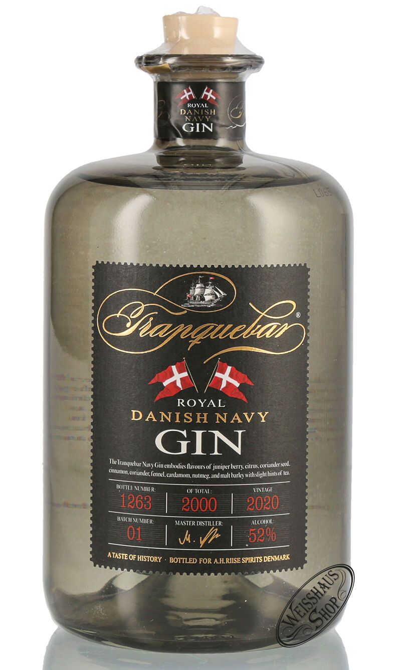 Tranquebar Royal Danish Navy Gin 52% vol. 0,70l Tranquebar Royal Danish Navy Gin 52% vol. 0,70l