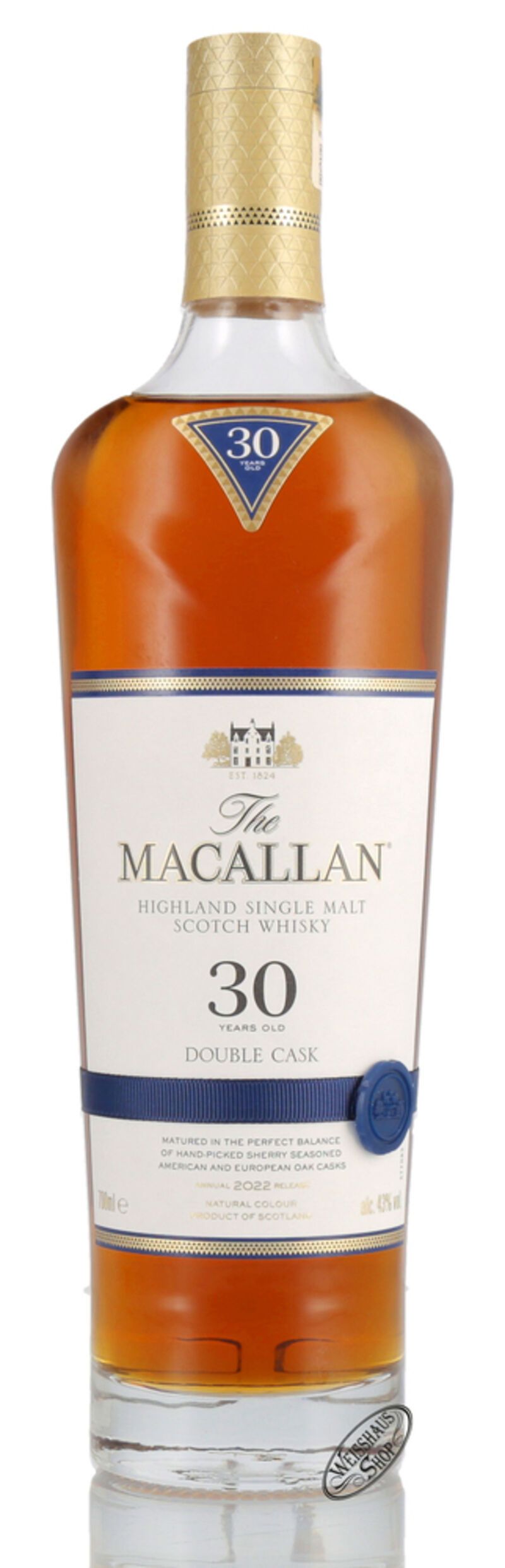 Macallan 30 YO Double Cask Whisky 43% vol. 0,70l Macallan 30 YO Double Cask Whisky 43% vol. 0,70l