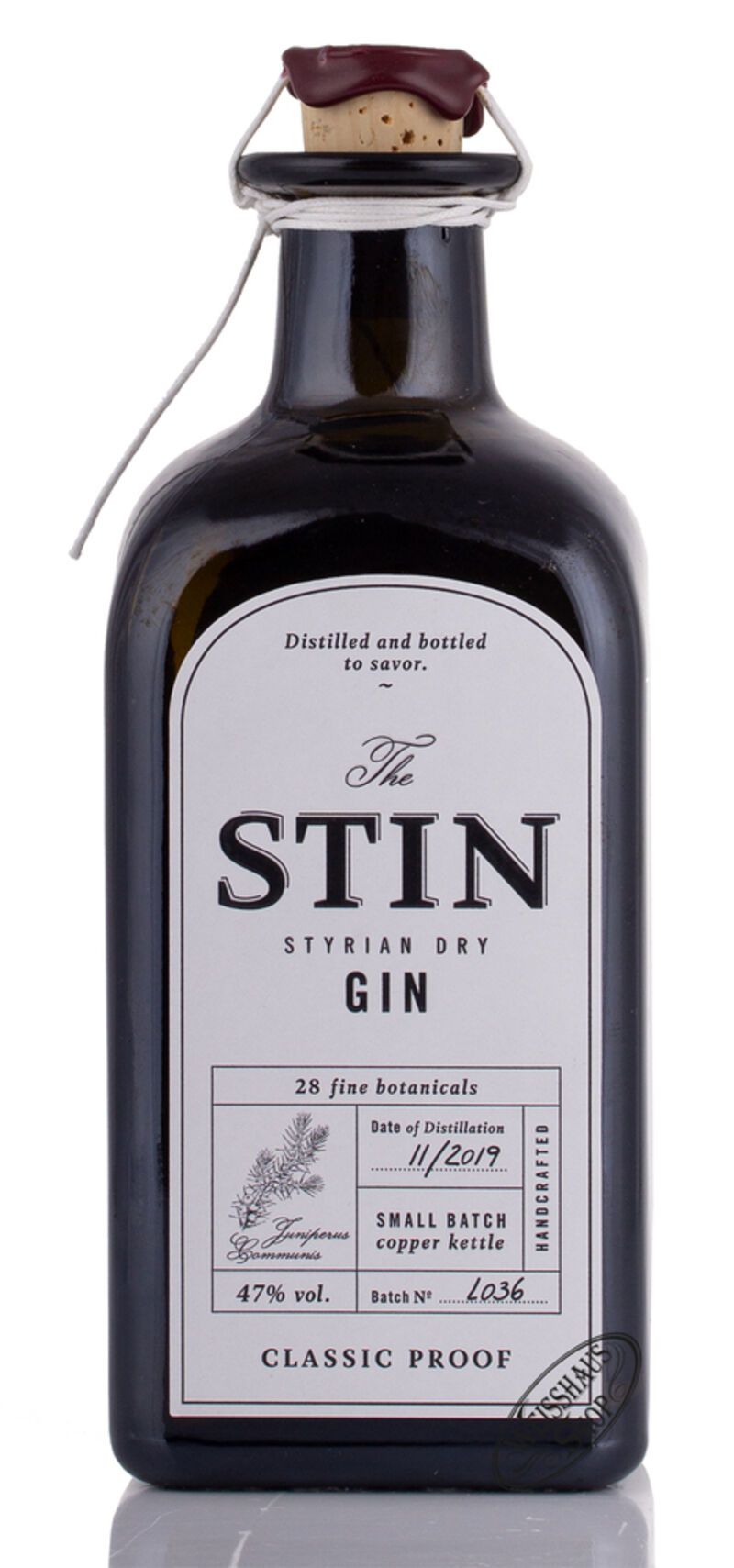 The STIN Styrian Dry Gin 47% vol. 0,50l The STIN Styrian Dry Gin 47% vol. 0,50l