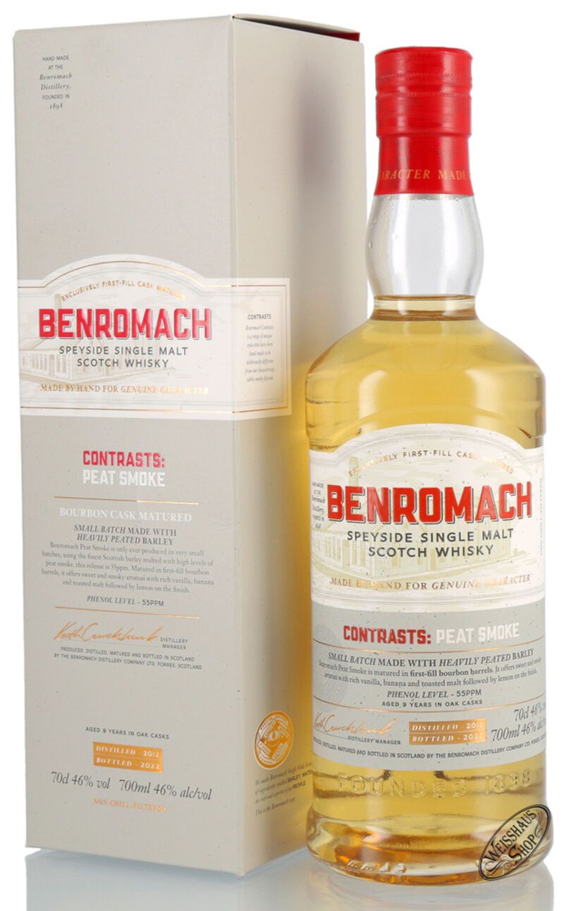 Benromach Peat Smoke Whisky 46% vol. 0,70l Benromach Peat Smoke Whisky 46% vol. 0,70l