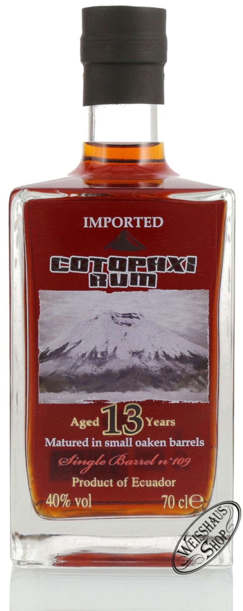 Cotopaxi 13 YO Single Barrel Rum 40% vol. 0,70l Cotopaxi 13 YO Single Barrel Rum 40% vol. 0,70l