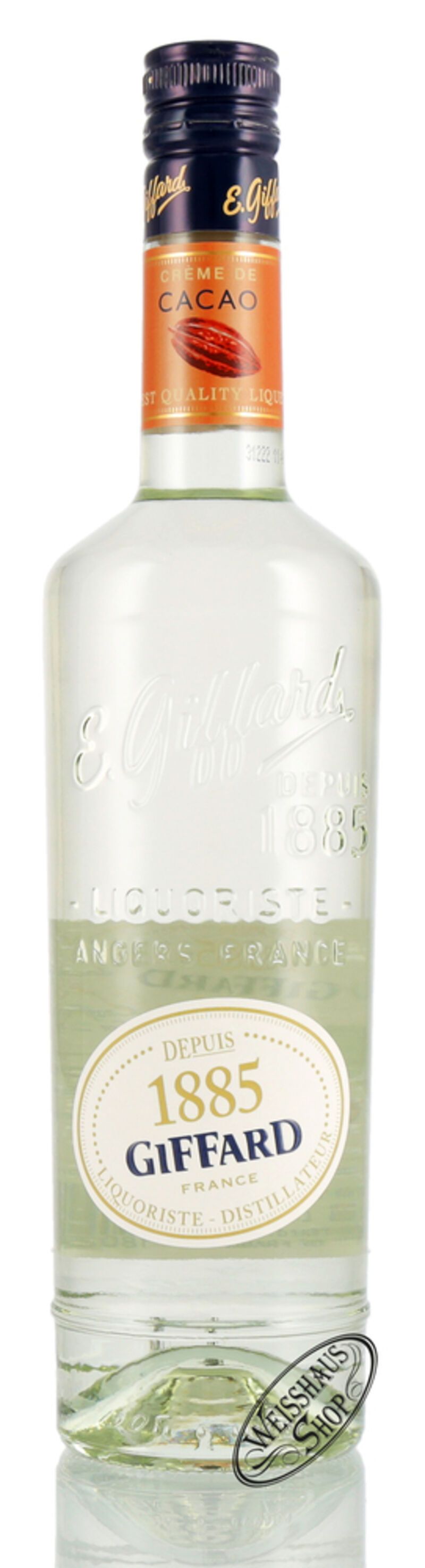Giffard Creme de Cacao Blanc Likör 25% vol. 0,70l Giffard Creme de Cacao Blanc Likör 25% vol. 0,70l