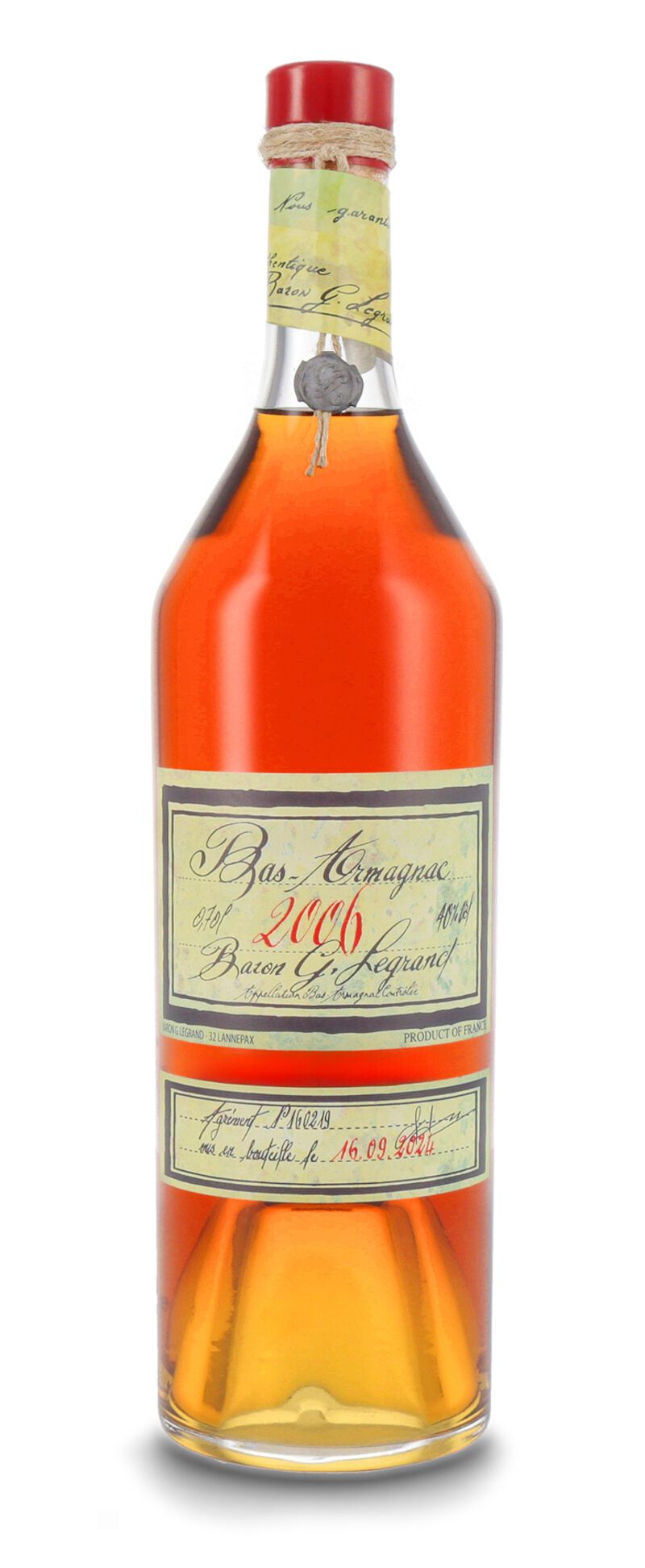 Lhéraud Baron Gaston Legrand 2006 Bas Armagnac 40% vol. 0,70l