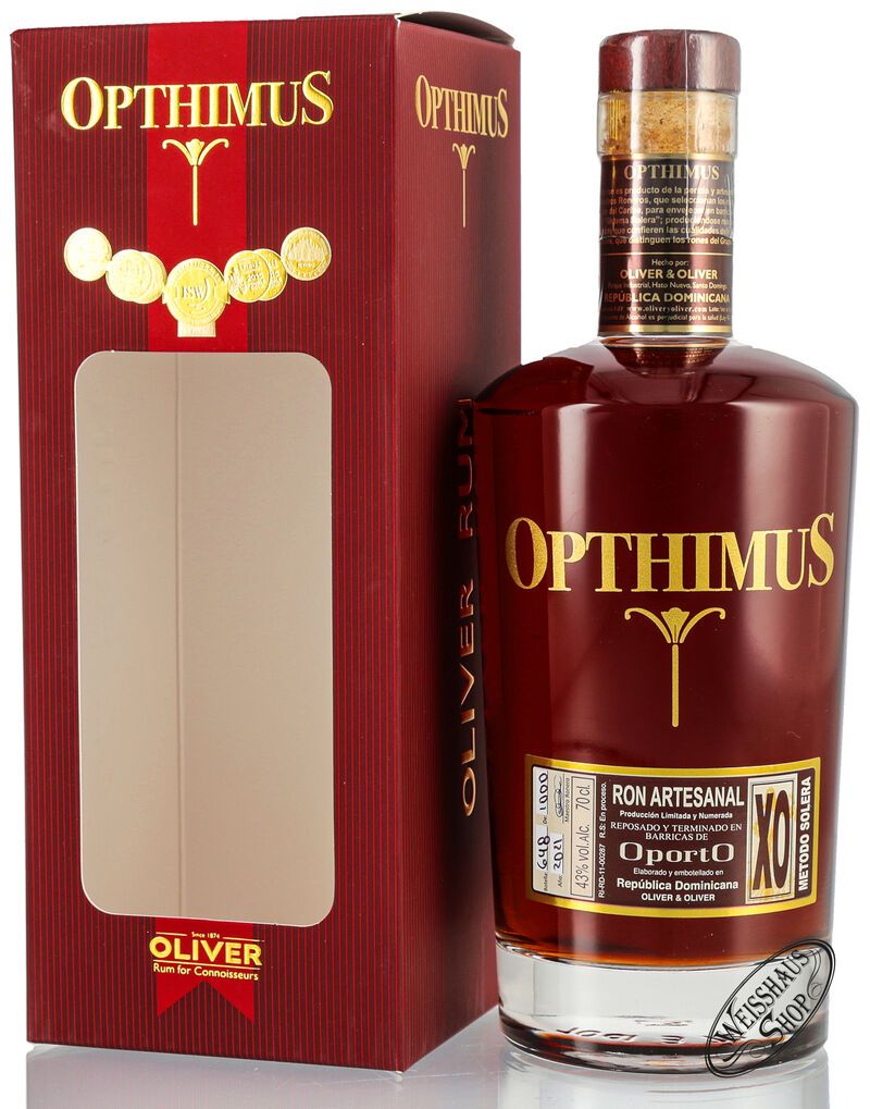Opthimus XO Oporto Rum 43% vol. 0,70l Opthimus XO Oporto Rum 43% vol. 0,70l