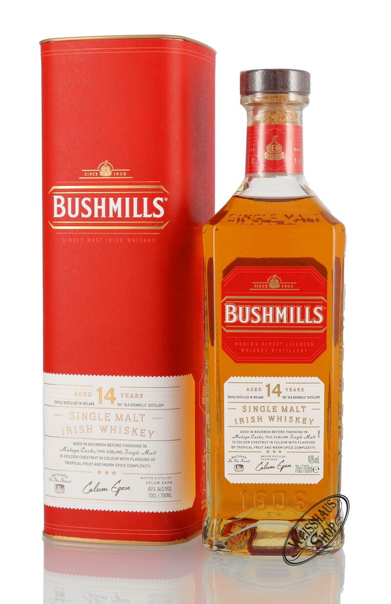 Bushmills 14 YO Irish Whiskey 40% vol. 0,70l Bushmills 14 YO Irish Whiskey 40% vol. 0,70l