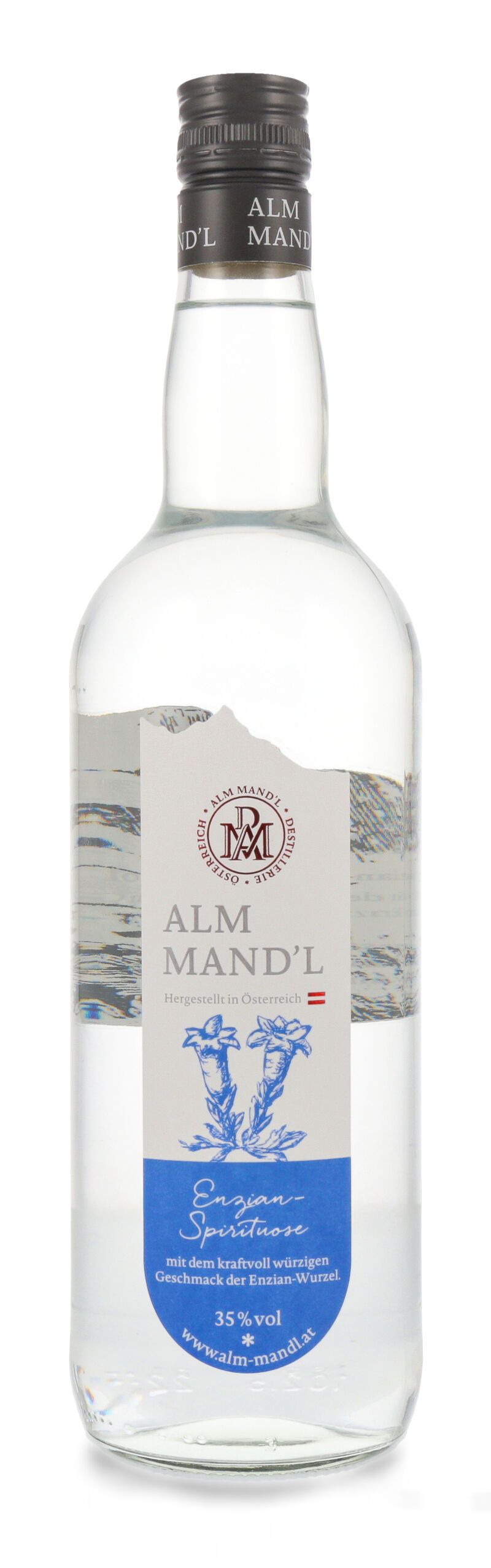 Alm Mand'l Enzian Schnaps 35% vol. 1,0l