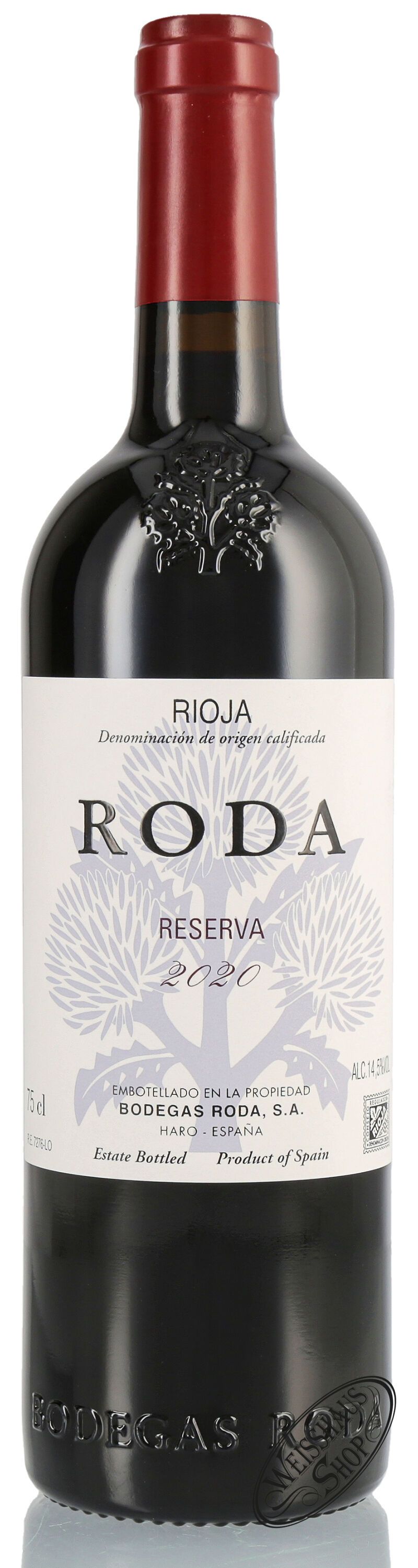 Roda Reserva Rioja D.O.Ca. 2020 14,5 % vol. 0,75l 2020 Roda Reserva Rioja D.O.Ca. 2020 14,5 % vol. 0,75l 2020