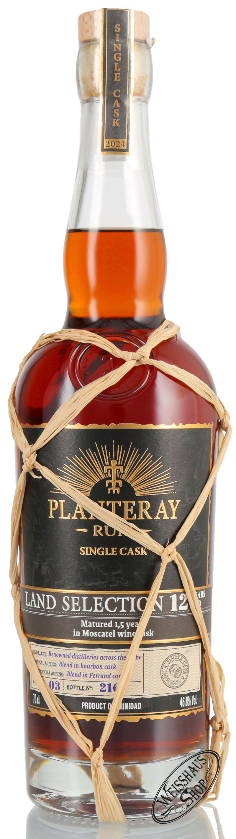 Planteray Land Selection 12 YO Single Cask Rum 46,8% vol. 0,70l Planteray Land Selection 12 YO Single Cask Rum 46,8% vol. 0,70l
