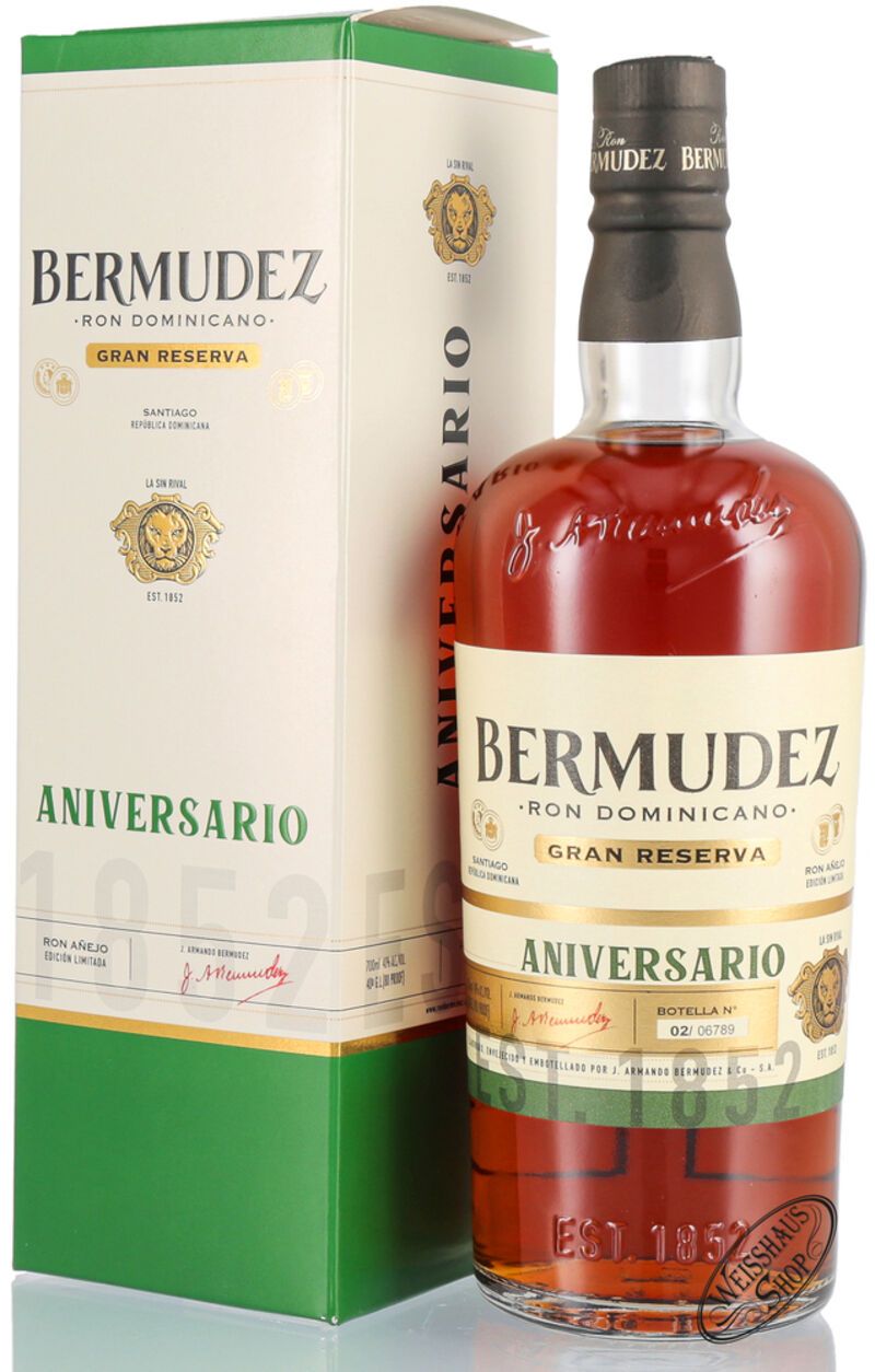 Bermudez Ron Anniversario Rum 40% vol. 0,70l Bermudez Ron Anniversario Rum 40% vol. 0,70l