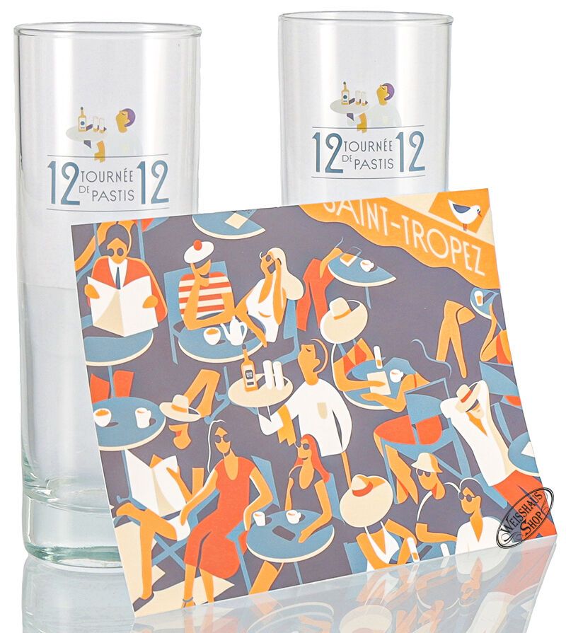 Pastis de Saint Tropez 12/12 "La Caraffe" Geschenk-Set 45% vol. 0,70l Pastis de Saint Tropez 12/12 "La Caraffe" Geschenk-Set 45% vol. 0,70l