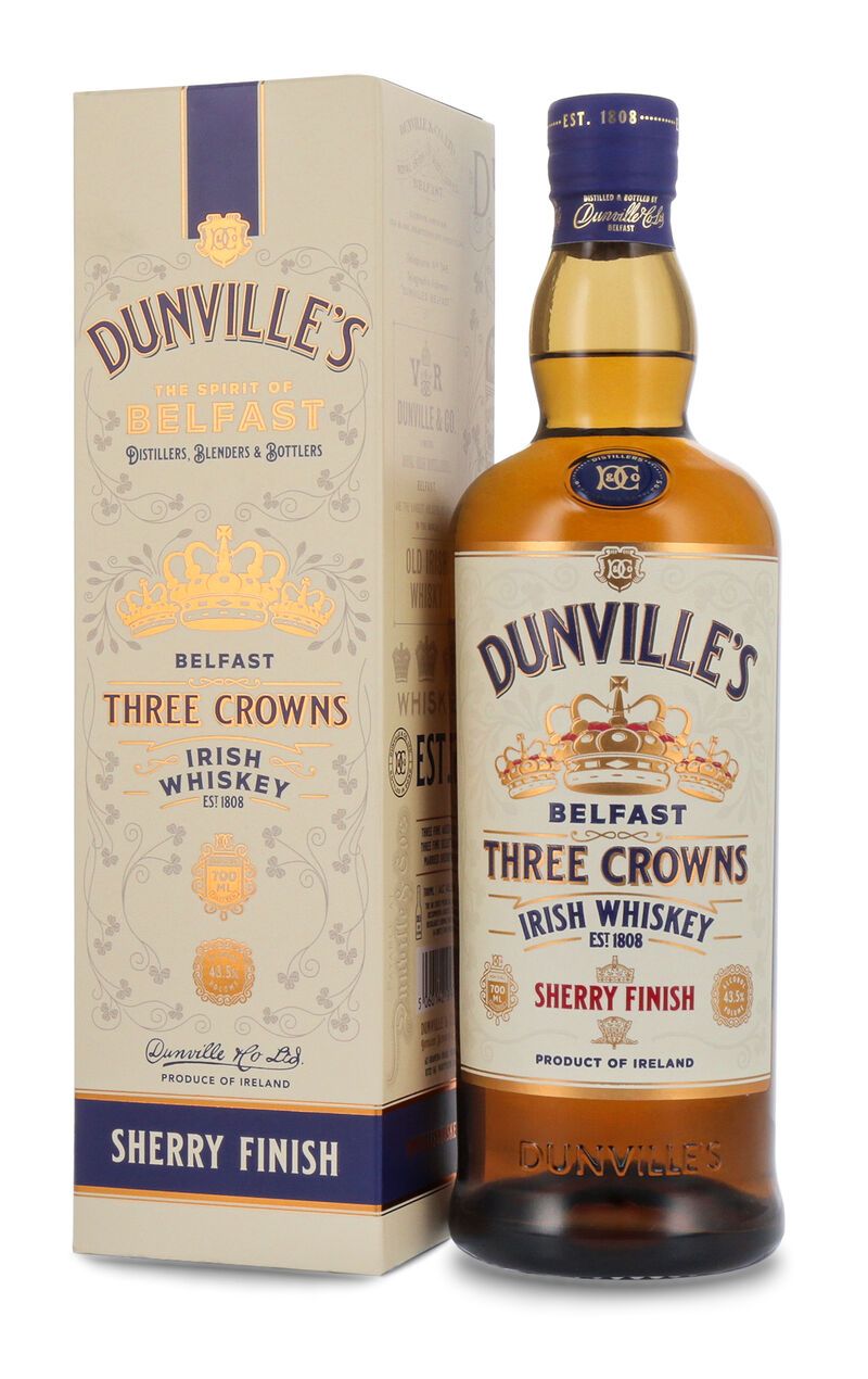 Dunville's Three Crowns Irish Whiskey 43,5% vol. 0,70l