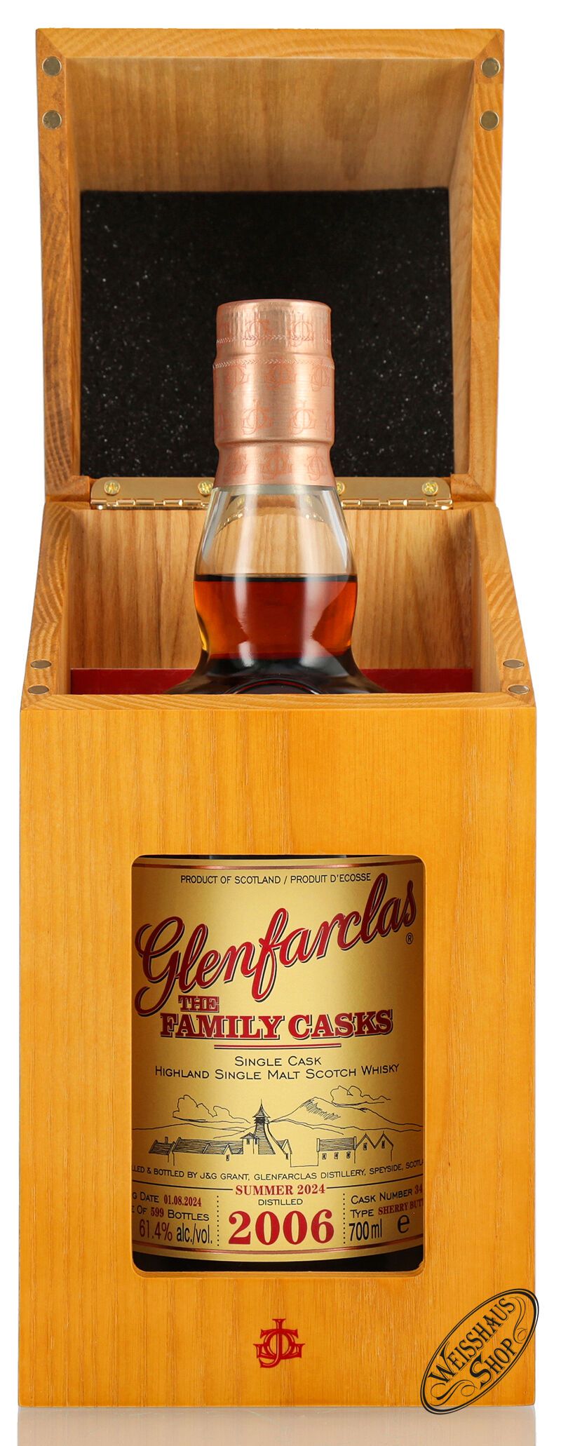 Glenfarclas Vintage 2006 Family Casks Whisky 61,4% vol. 0,70l Glenfarclas Vintage 2006 Family Casks Whisky 61,4% vol. 0,70l