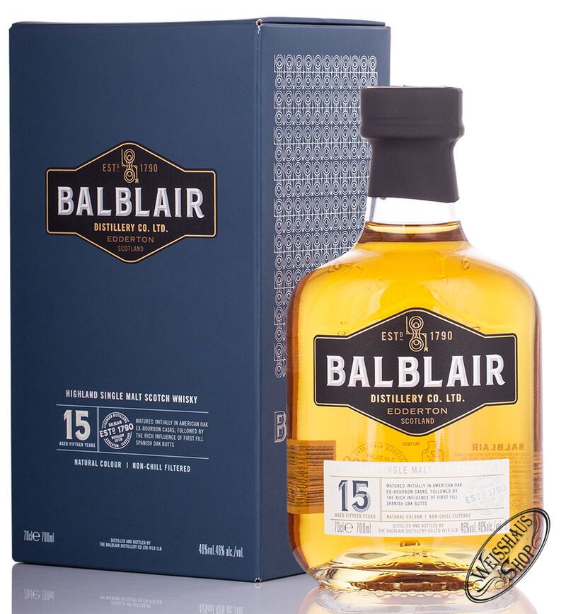 Balblair 15 YO Highland Single Malt Whisky 46% vol. 0,70l Balblair 15 YO Highland Single Malt Whisky 46% vol. 0,70l
