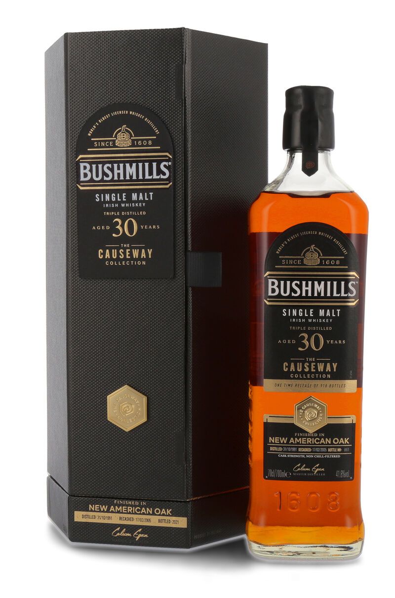 Bushmills Causeway Collection 30 YO Irish Whiskey 41,8% vol. 0,70l