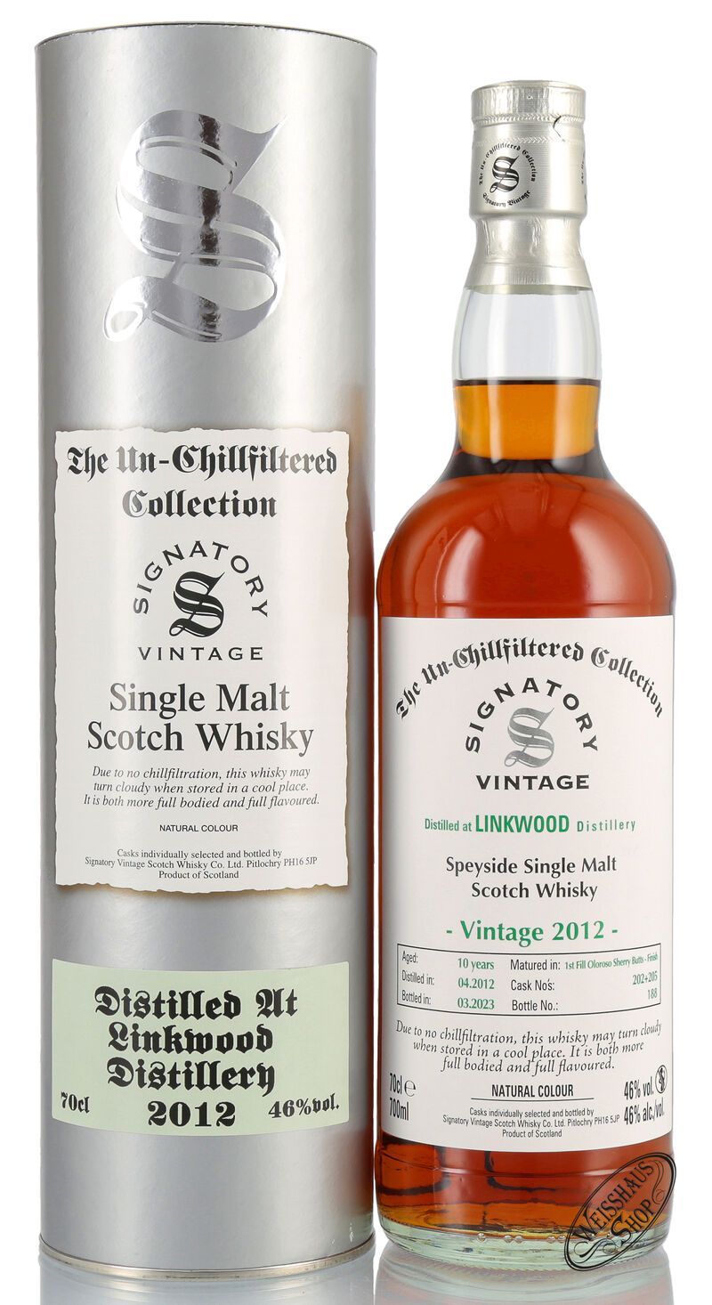 Linkwood Vintage 2012 Signatory Un-Chillfiltered Whisky 46% vol. 0,70l