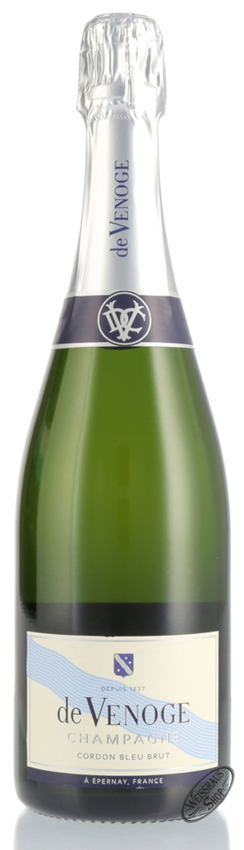 De Venoge Champagner Cordon Bleu Brut 12% vol. 0,75l Geschenkkarton De Venoge Champagner Cordon Bleu Brut 12% vol. 0,75l Geschenkkarton