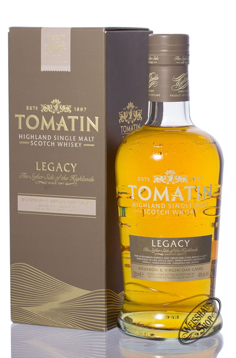 Tomatin Legacy Highland Single Malt Whisky 43% vol. 0,70l Tomatin Legacy Highland Single Malt Whisky 43% vol. 0,70l
