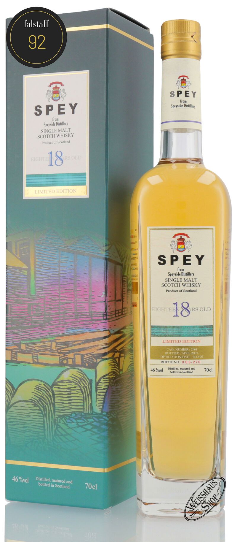 Spey 18 YO Whisky 46% vol. 0,70l Spey 18 YO Whisky 46% vol. 0,70l