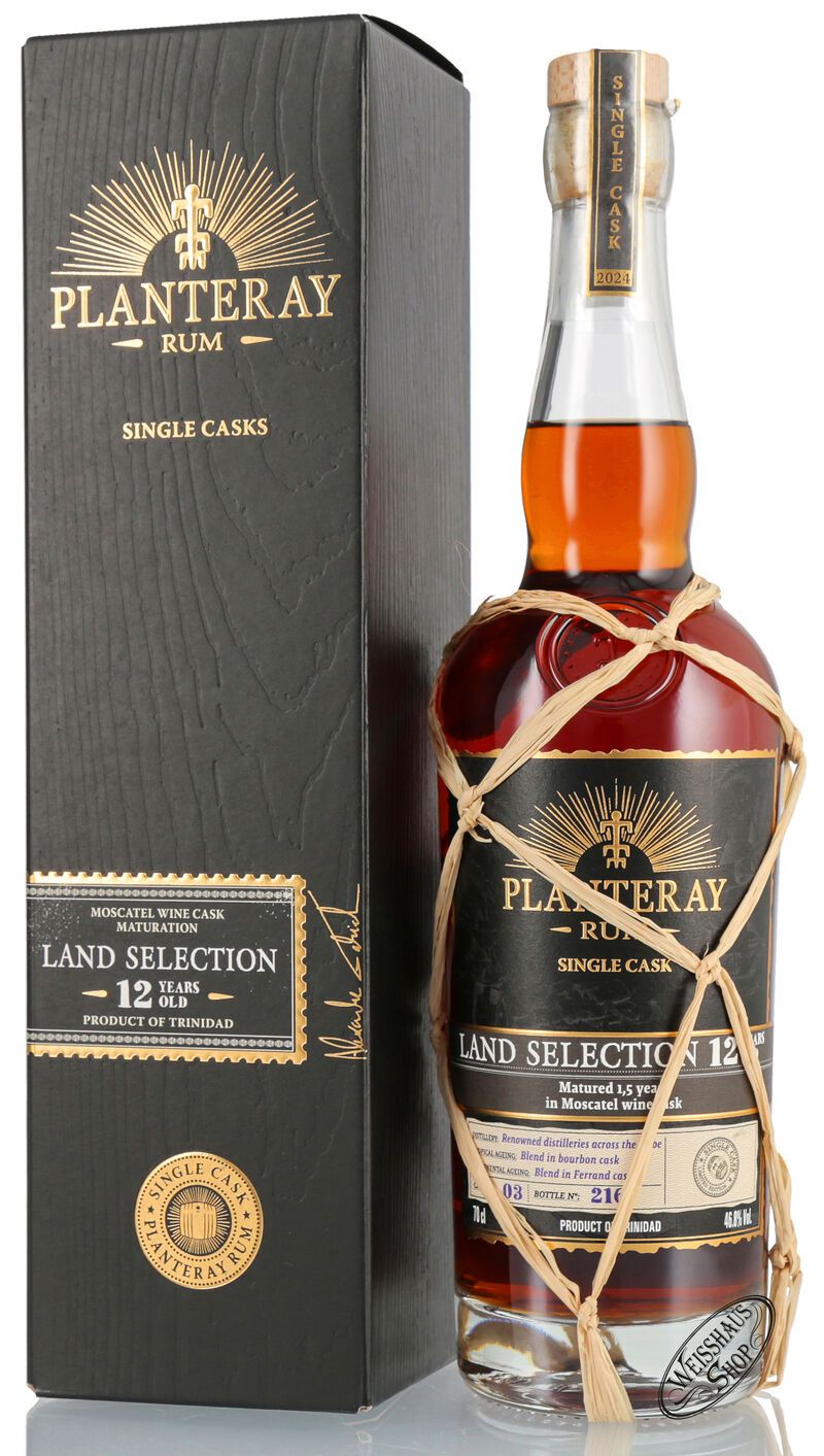 Planteray Land Selection 12 YO Single Cask Rum 46,8% vol. 0,70l Planteray Land Selection 12 YO Single Cask Rum 46,8% vol. 0,70l