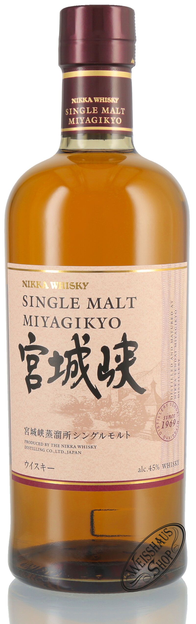 Nikka Miyagikyo Single Malt Whisky 45% vol. 0,70l