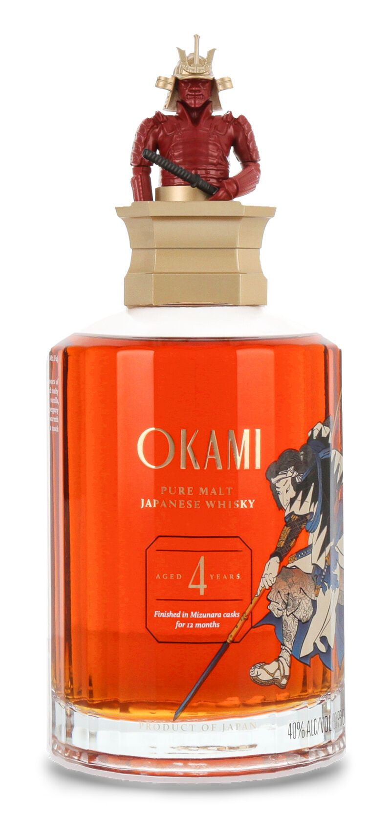 Okami 4 YO Pure Malt Japanese Whisky 40% vol. 0,70l