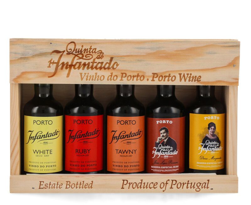 Quinta do Infantado Miniatur Geschenk-Set 19,5% vol. 5 x 0,05l