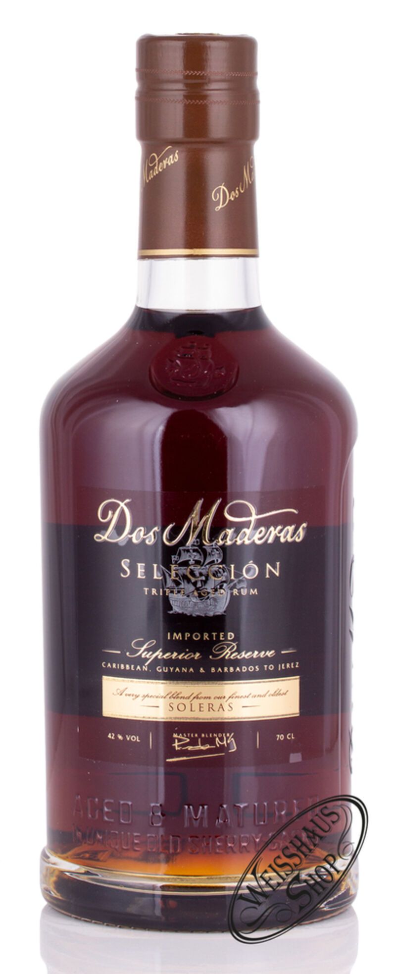 Dos Maderas Seleccion Rum 42% vol. 0,70l Dos Maderas Seleccion Rum 42% vol. 0,70l