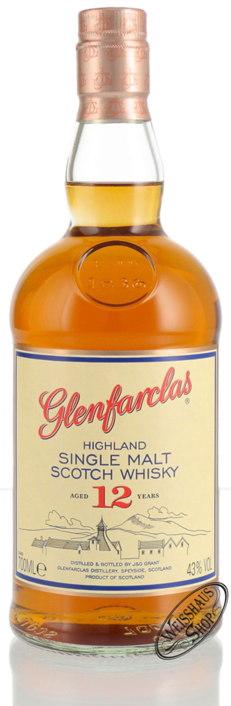 Glenfarclas 12 YO Single Malt Whisky 43% vol. 0,70l