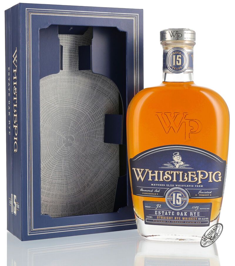 Whistle Pig 15 YO Straight Rye Whiskey 46% vol. 0,70l