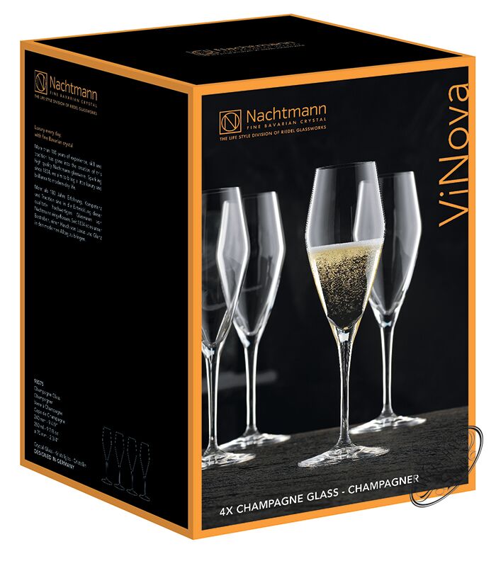 Nachtmann ViNova Champagner Set 4 Gläser Nachtmann ViNova Champagner Set 4 Gläser