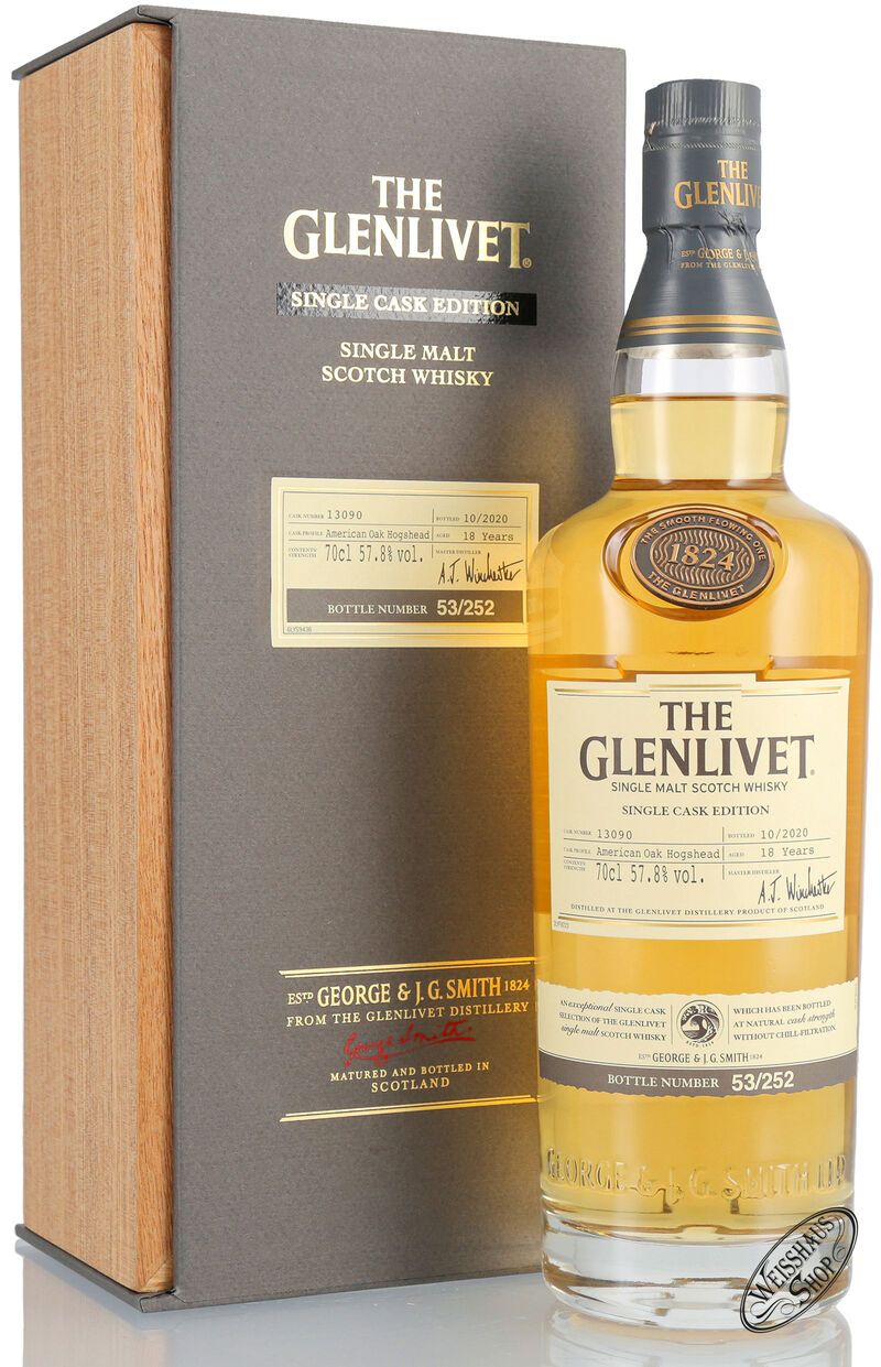 The Glenlivet 18 YO Single Cask #13090 Whisky 57,8% vol. 0,70l The Glenlivet 18 YO Single Cask #13090 Whisky 57,8% vol. 0,70l