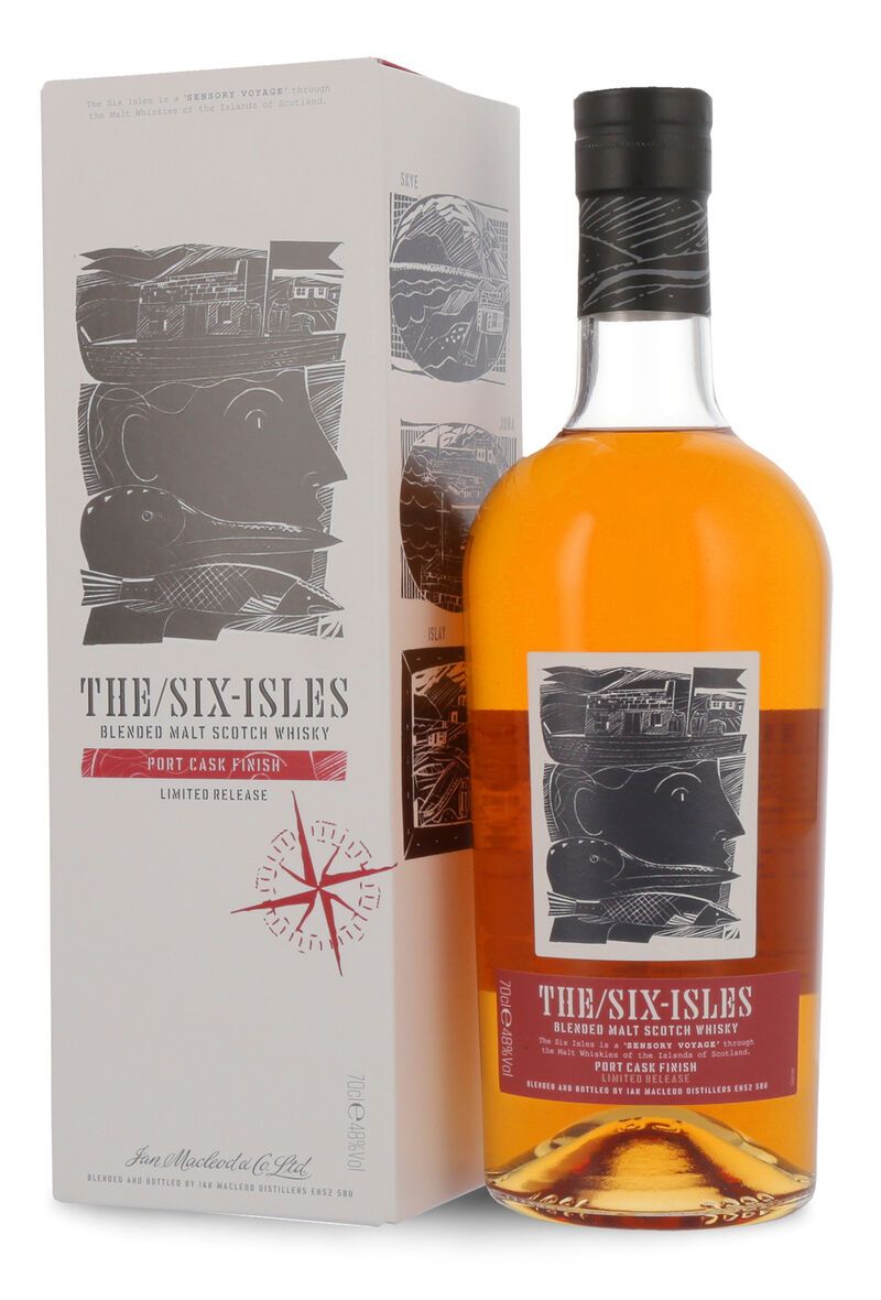 The Six Isles Port Cask Finish Blended Whisky 48% vol. 0,70l
