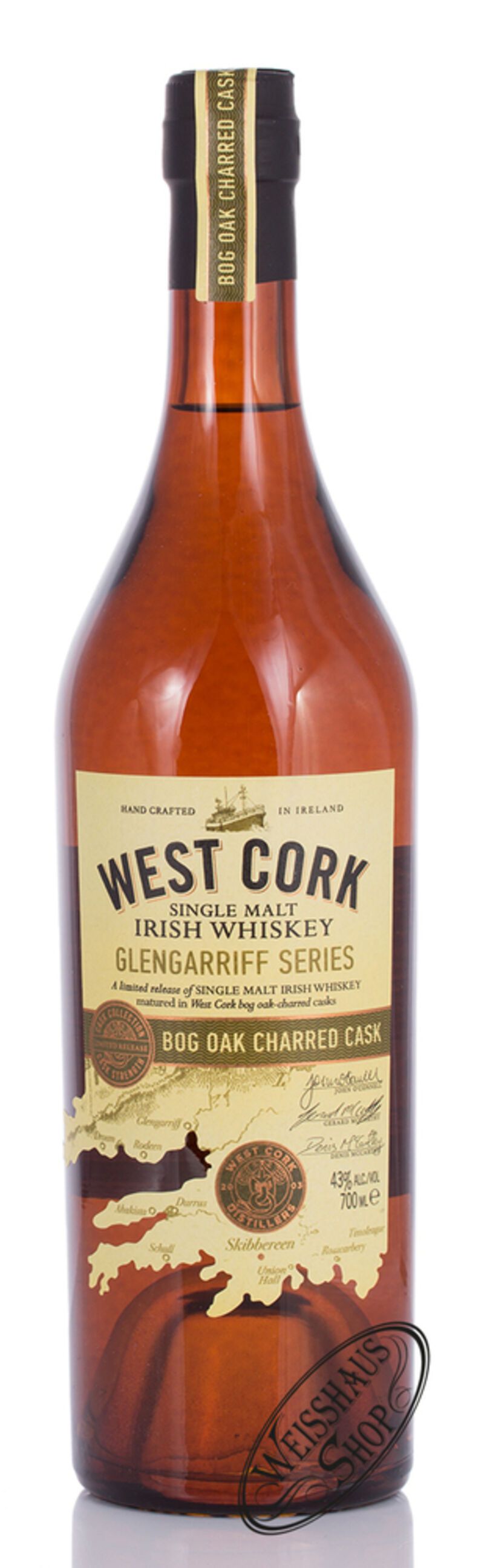 West Cork Glengarriff Series Bog Oak Charred Cask 43% vol. 0,70l West Cork Glengarriff Series Bog Oak Charred Cask 43% vol. 0,70l