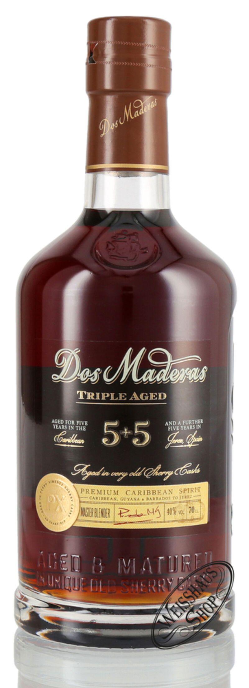 Dos Maderas PX 5 + 5 Rum 40% vol. 0,70l B-Ware