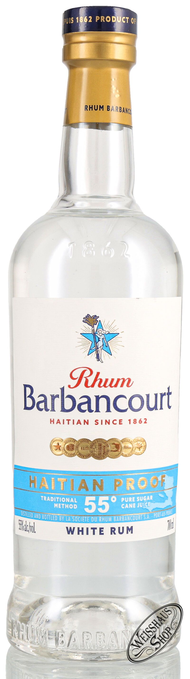 Barbancourt Blanc Rhum 55% vol. 0,70l Barbancourt Blanc Rhum 55% vol. 0,70l