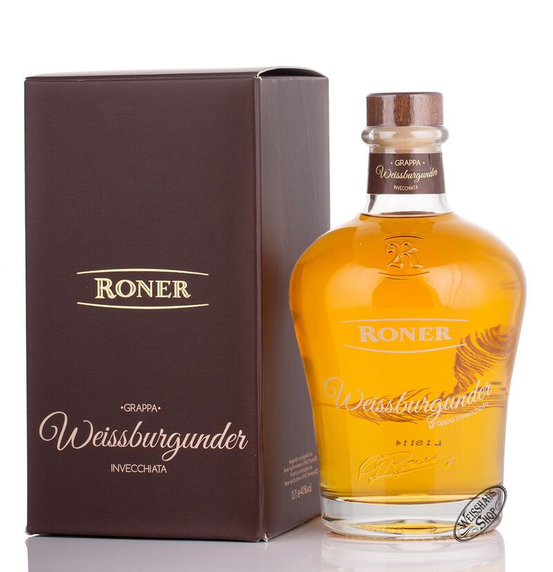 Roner Grappa Weissburgunder 40% vol. 0,70l Roner Grappa Weissburgunder 40% vol. 0,70l