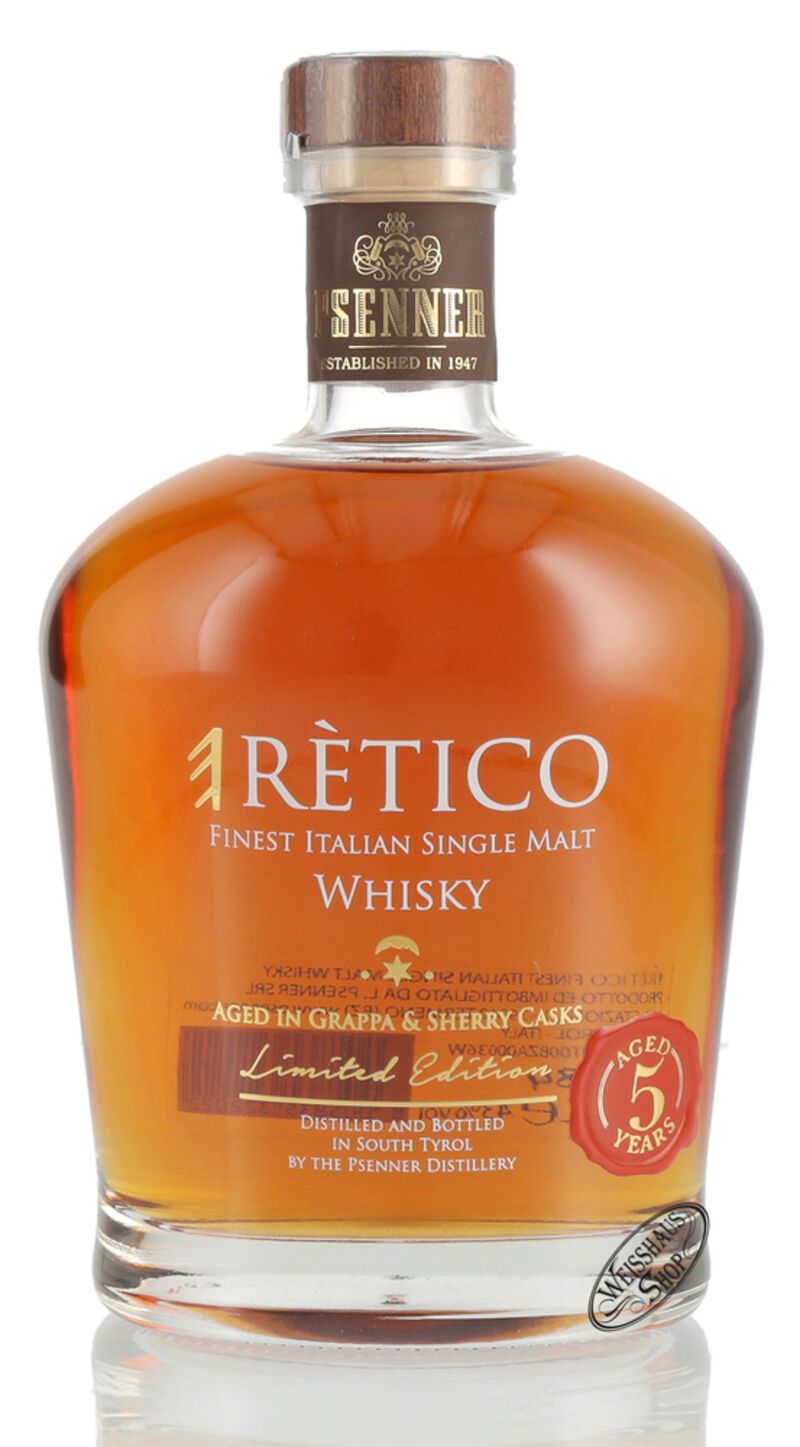 Psenner Eretico Single Malt Whisky 43% vol. 0,70l Psenner Eretico Single Malt Whisky 43% vol. 0,70l