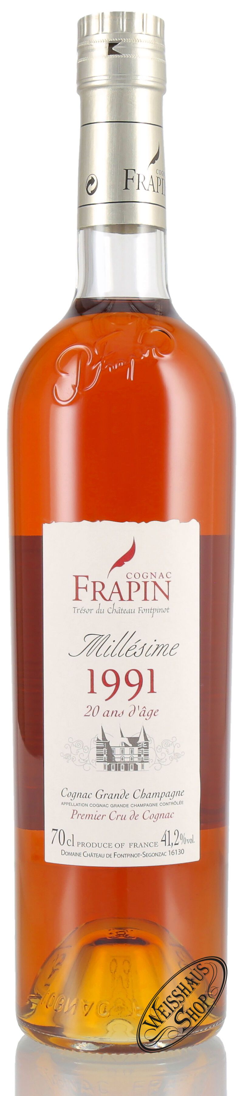 Frapin Millesime 1991 20 YO Cognac 41,2% vol. 0,70l Frapin Millesime 1991 20 YO Cognac 41,2% vol. 0,70l