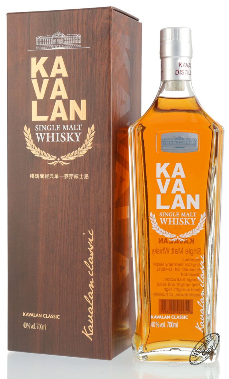 Kavalan Single Malt Whisky 40% vol. 0,70l Kavalan Single Malt Whisky 40% vol. 0,70l