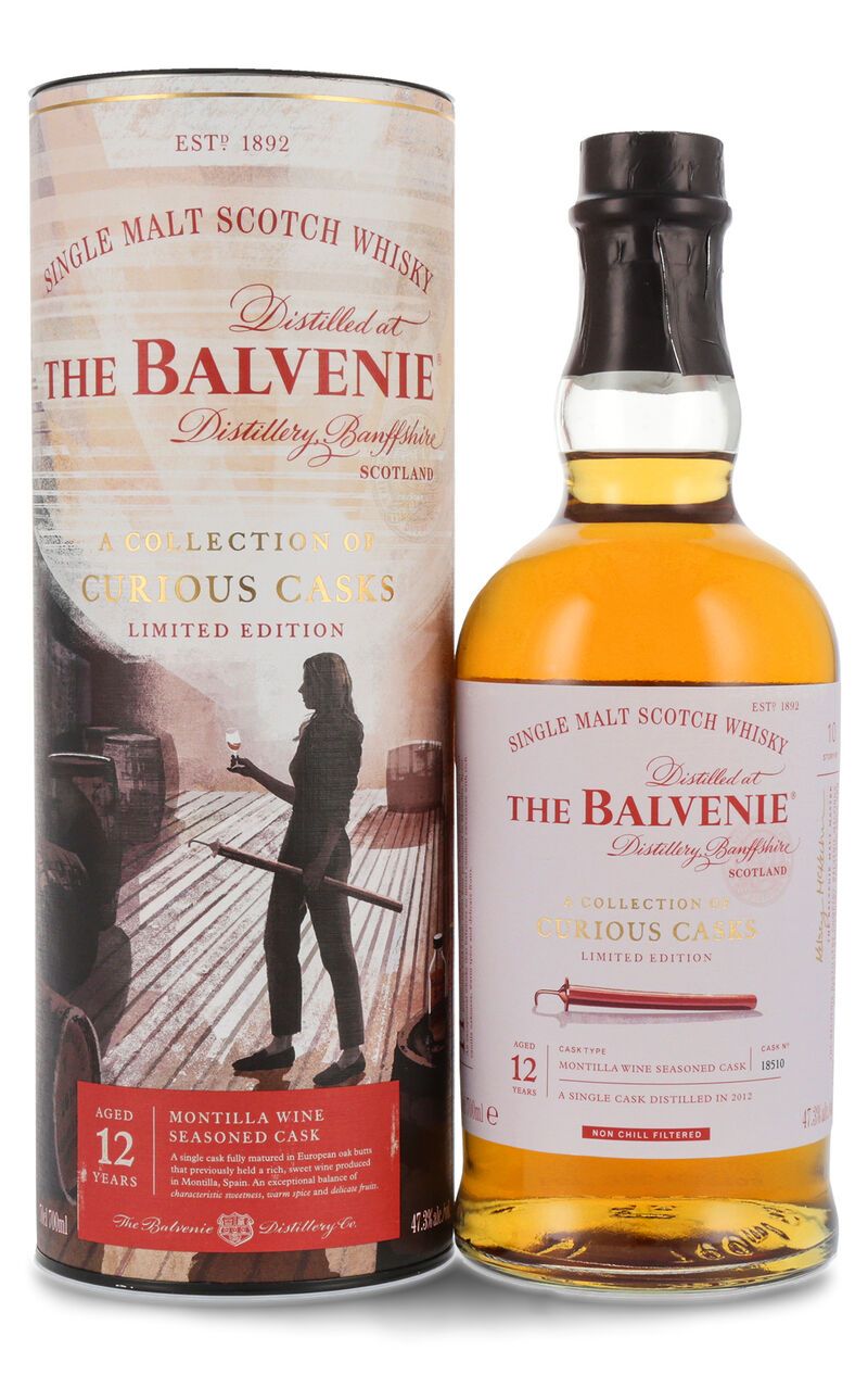 The Balvenie 12 YO Montilla Wine Cask Whisky 47,3% vol. 0,70l The Balvenie 12 YO Montilla Wine Cask Whisky 47,3% vol. 0,70l