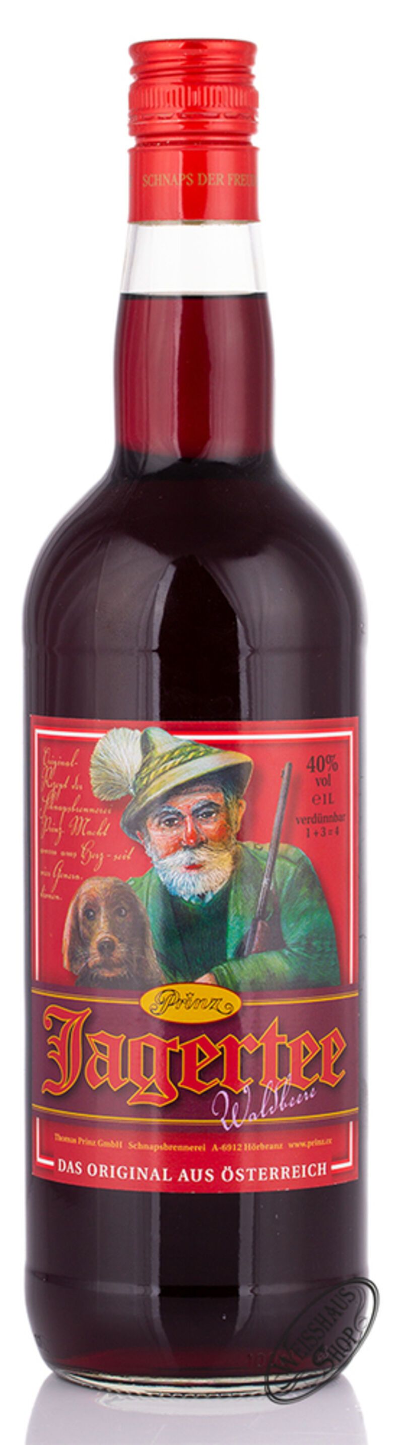 Prinz Jagertee Waldbeere 40% vol. 1,0l Prinz Jagertee Waldbeere 40% vol. 1,0l