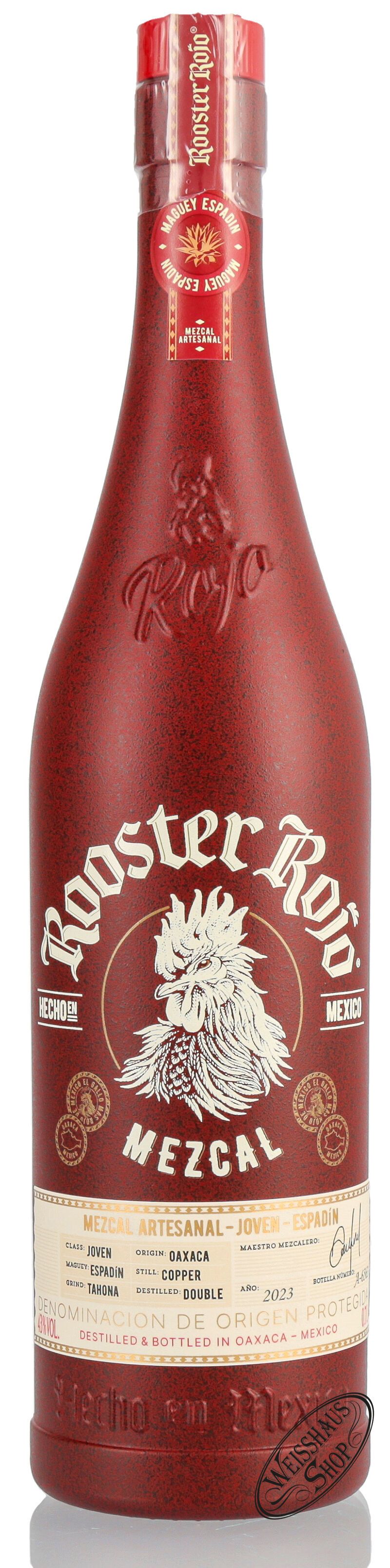 Rooster Rojo Mezcal 43% vol. 0,70l
