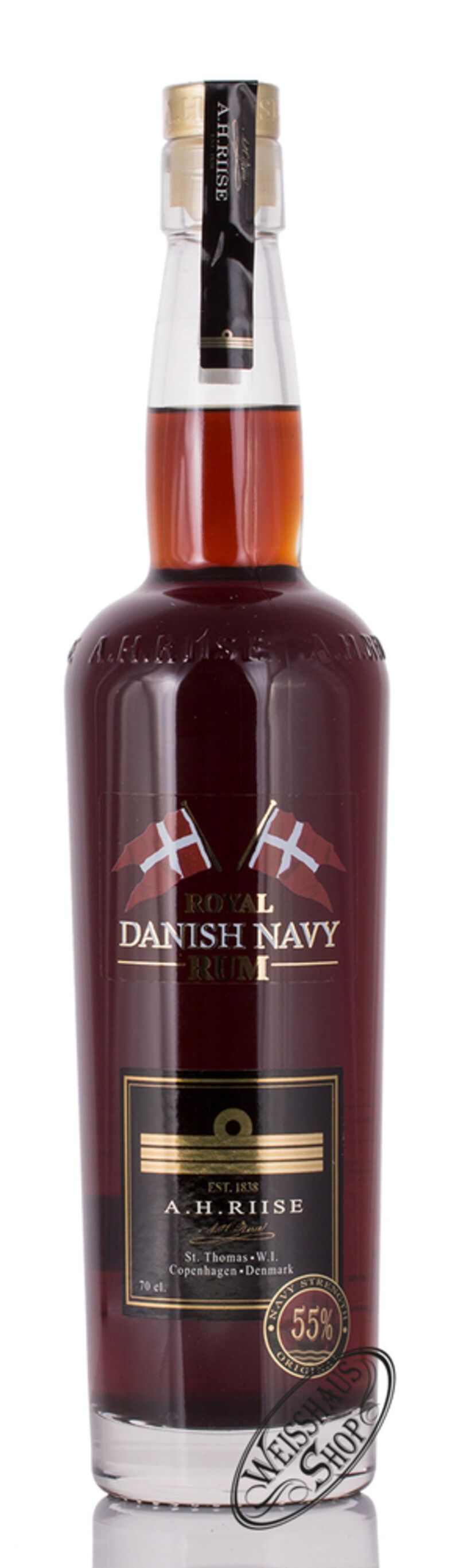 A.H. Riise Danish Navy Strength 55% vol. 0,70l A.H. Riise Danish Navy Strength 55% vol. 0,70l