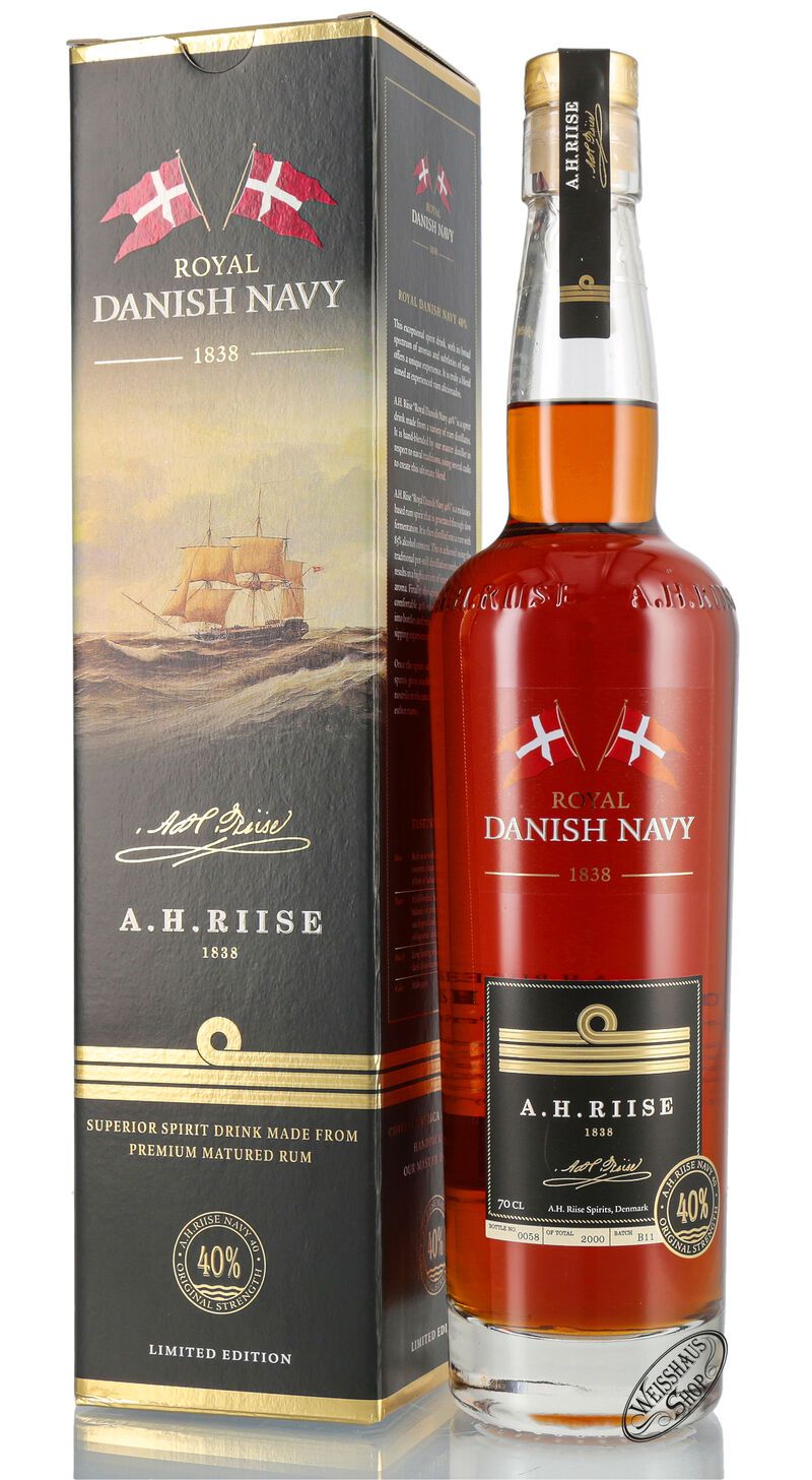 A.H. Riise Danish Navy 40% vol. 0,70l A.H. Riise Danish Navy 40% vol. 0,70l